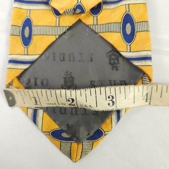 2 Robert Talbott Studio Geometric Shape Silk Ties Hand Sewn in the USA - Picture 9 of 11